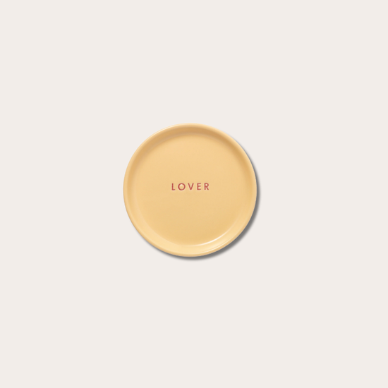 Plate - Lover - Geel