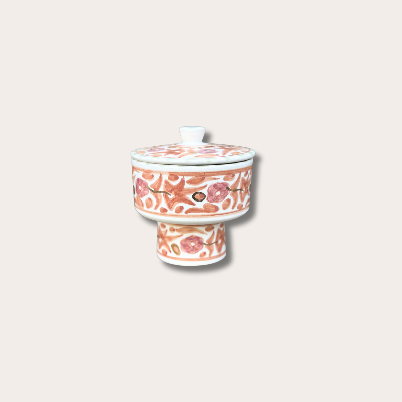 Chabi Chic - voorraadpot op voet - peach
