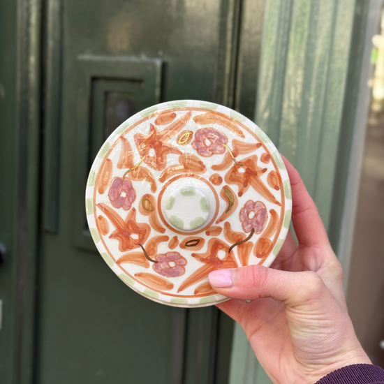 Chabi Chic - voorraadpot op voet - peach