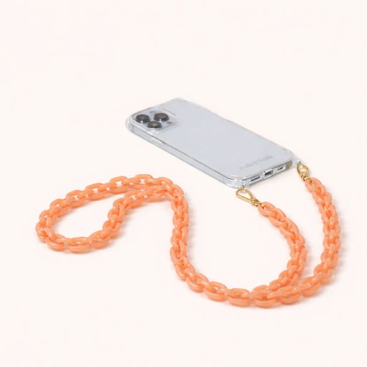 Telefoonkoord - Route - Oranje - lang