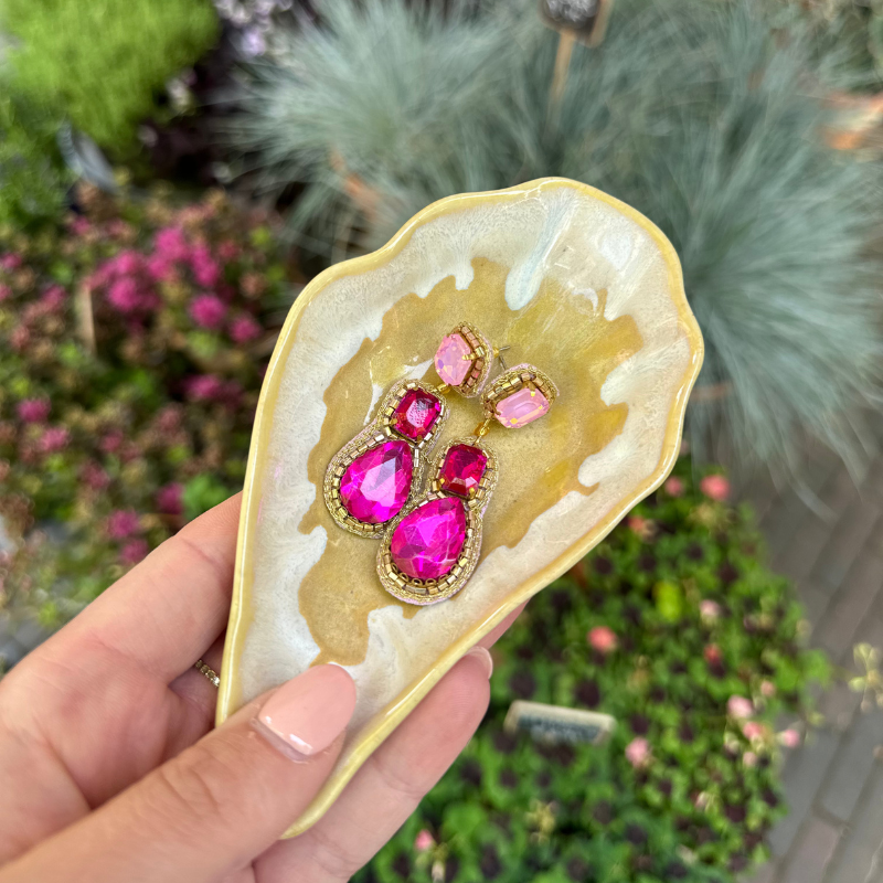 Oorbellen - Triple Drop - Roze