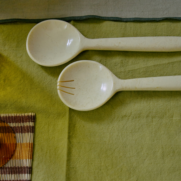 HKliving - Salad cutlery - Vanilla