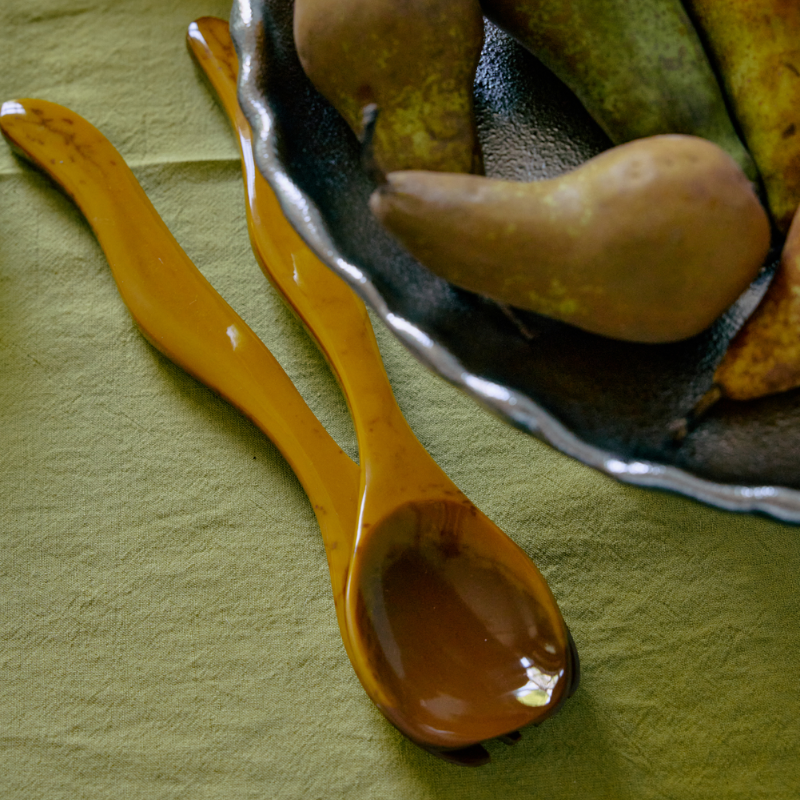 HKliving - Salad cutlery - Ochre