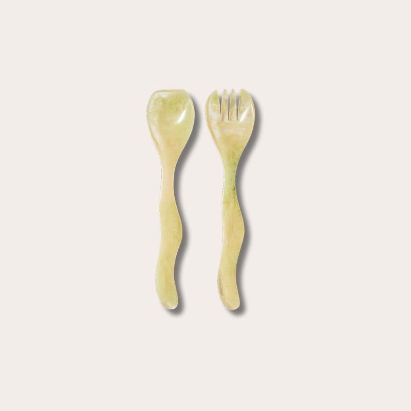 HKliving - Salad cutlery - Mist green
