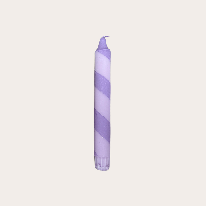 Kaars - Essence - Lila/paars spiraal