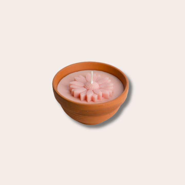 Buiten kaars -  terracotta pot - Blush