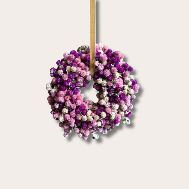 Krans - Gomphrena - Roze/paars - M
