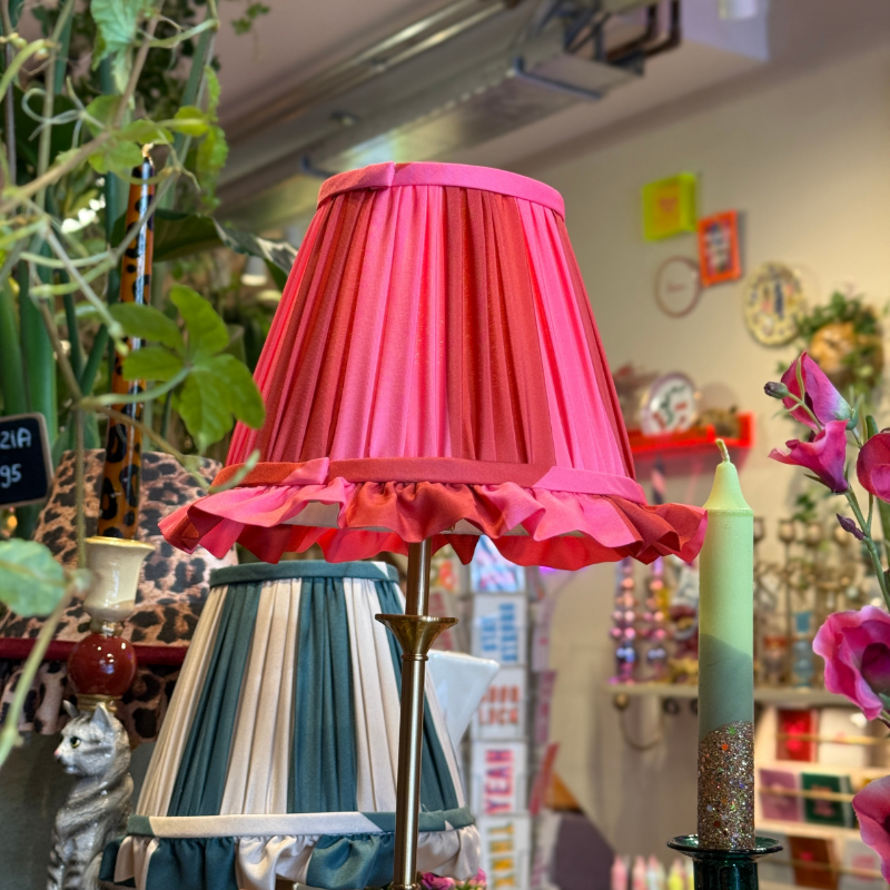Lampenkap - Charlie -  Stripes - roze/rood