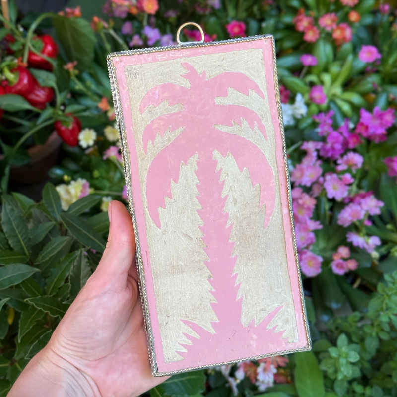 Zelliges tegel - Palm - Roze M