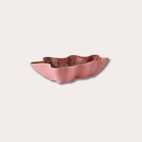 HKliving shell serving bowl coral