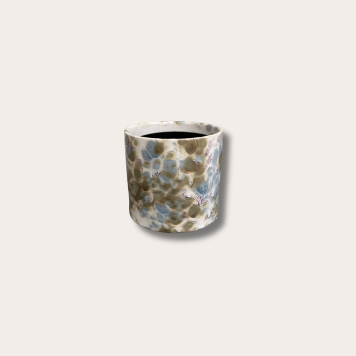 Pot - Gaudi - gevlekt groen/blauw