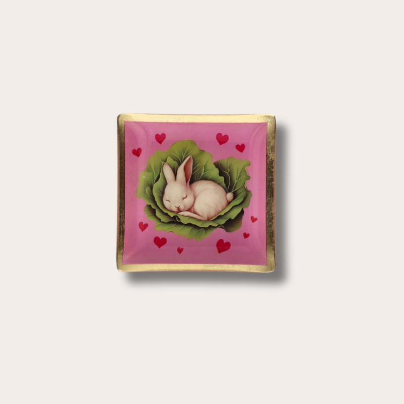 Love Plate - Bunny pink