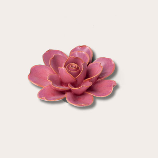 Keramieken bloem - Gardenia - roze