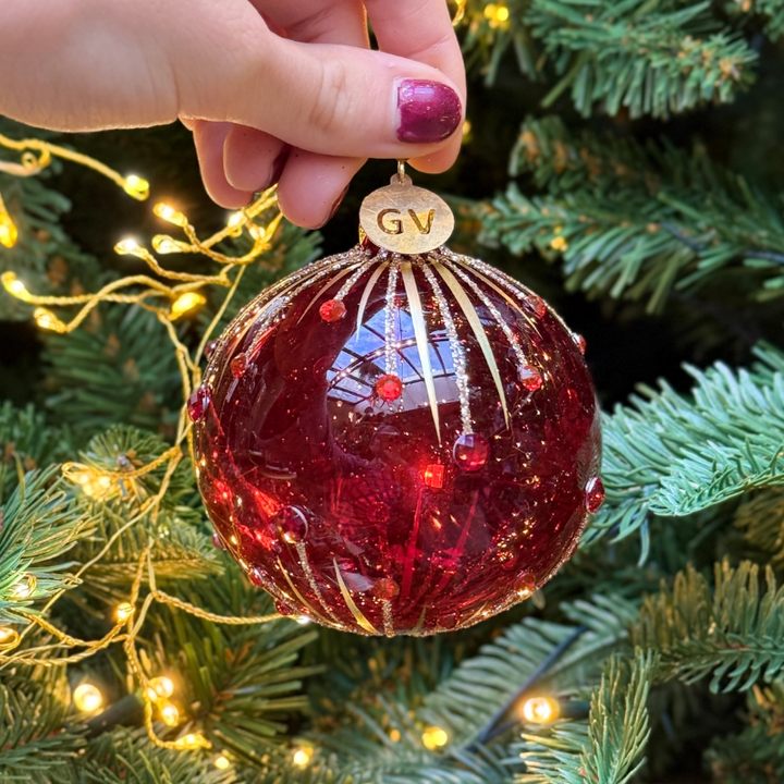 GV - Kerstbal - Zoë - Rood