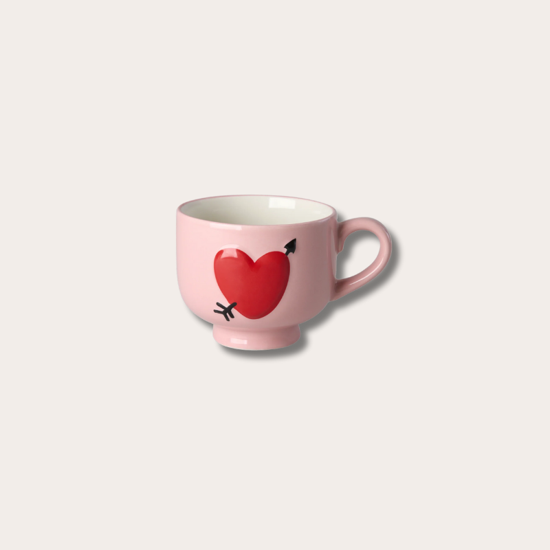 Theemok - Rose - Hart - roze