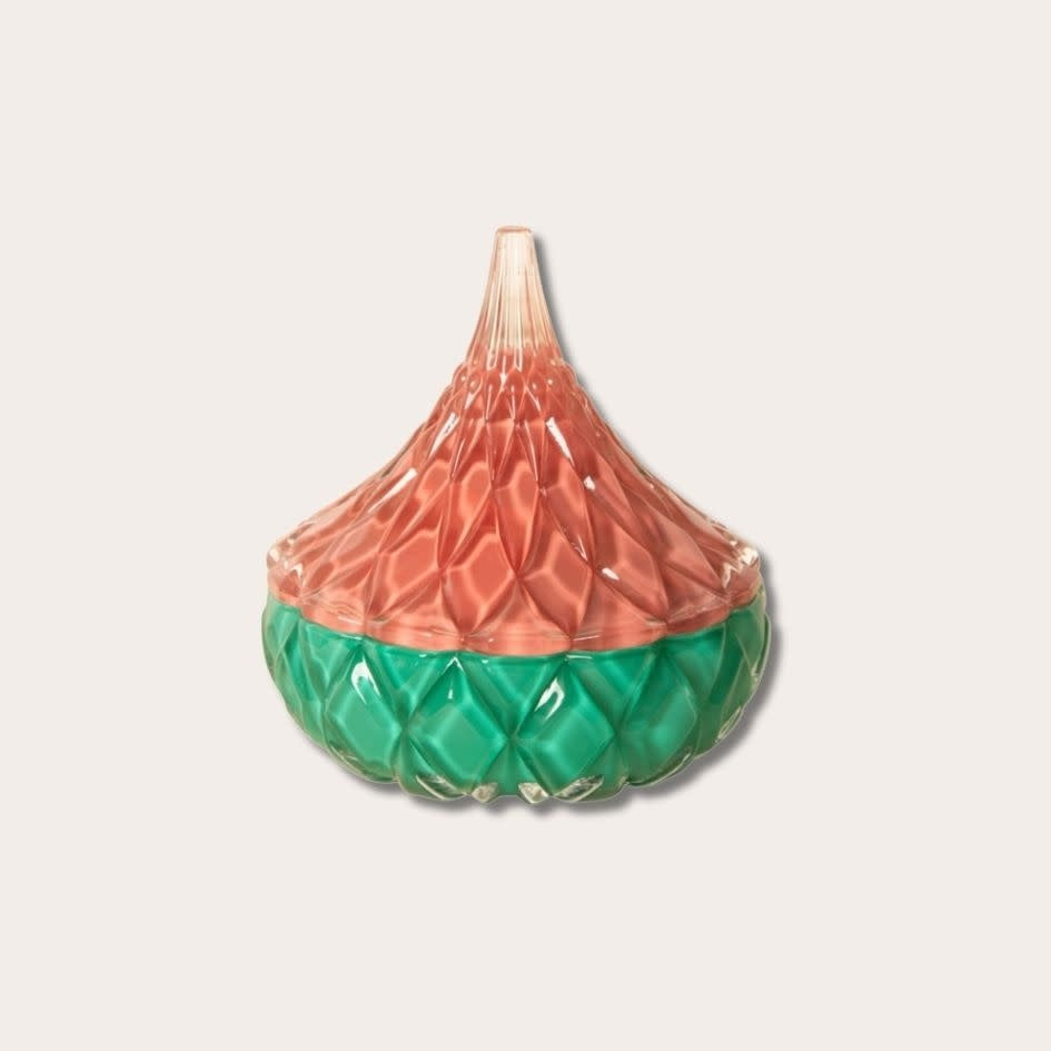 Voorraadpot Livia M - groen/ roze