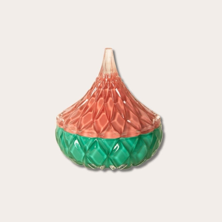 Voorraadpot Livia M - groen/ roze