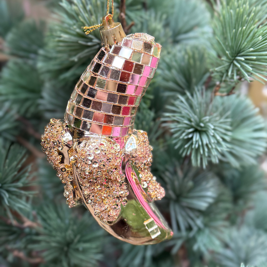Kerstornament - Banaan - Glitter