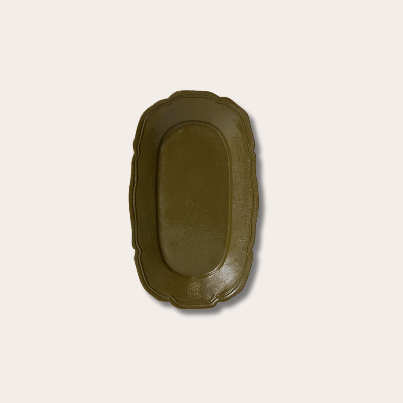 HKliving - Serving tray - Olive