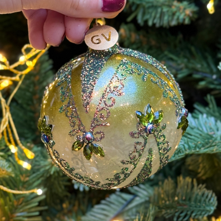 GV - Kerstbal - Danielle - Lichtgroen