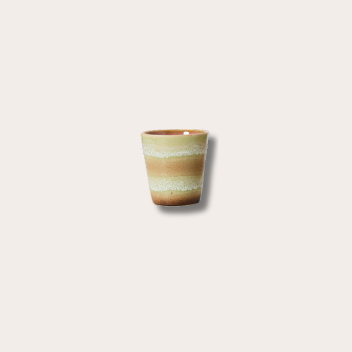 HKliving - Ristretto mug - Futurism - Umber