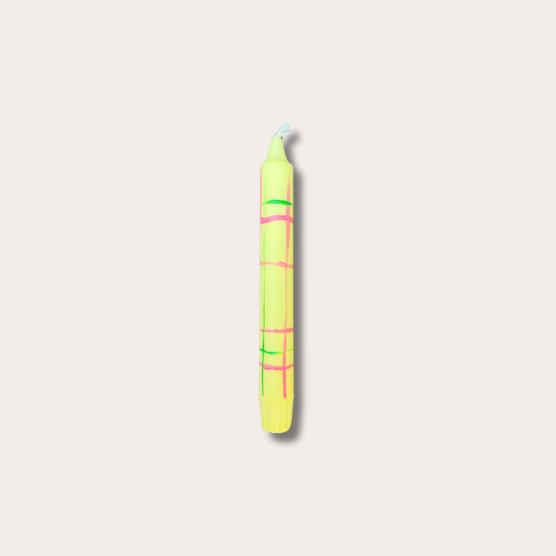 Kaars kort - Yellow glow