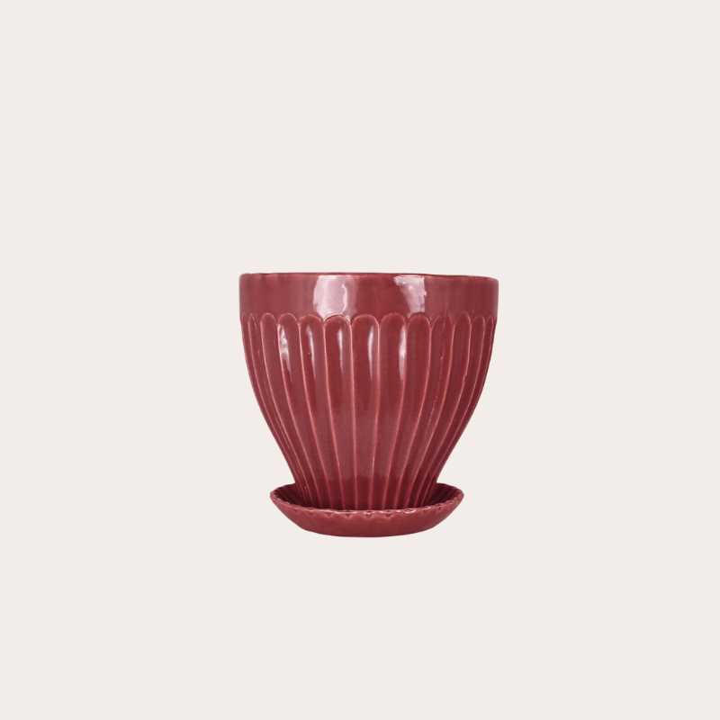 Pot - Anna - Burgundy