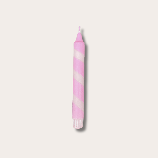 Kaars - Essence - Roze spiraal