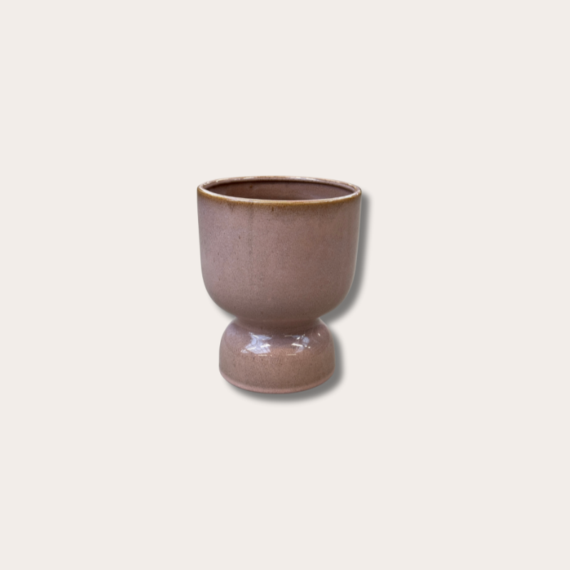 Pot op voet - Riah - roze