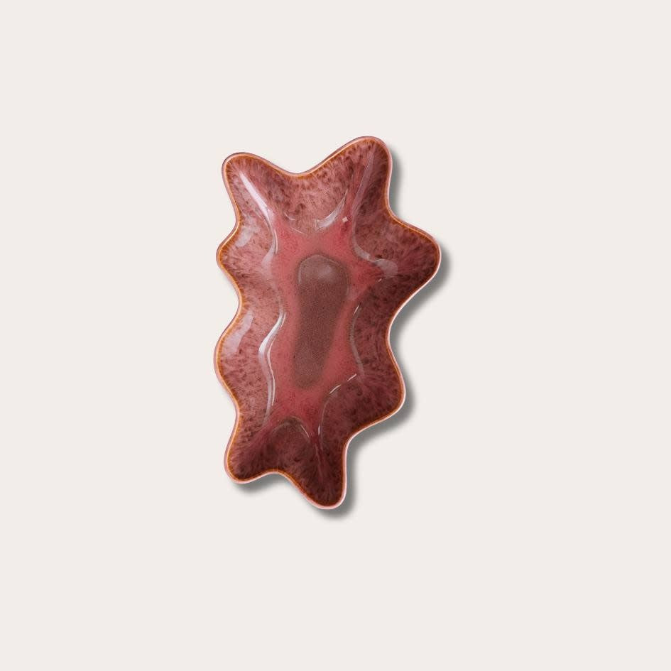 HKliving shell serving bowl coral