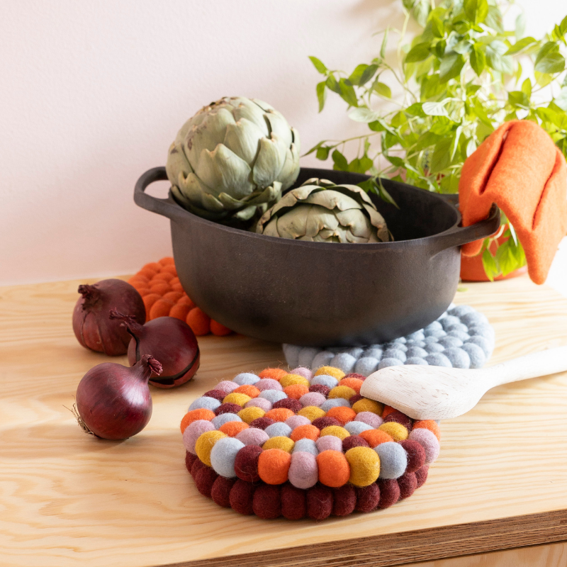 Pannenonderzetter - Burgundy