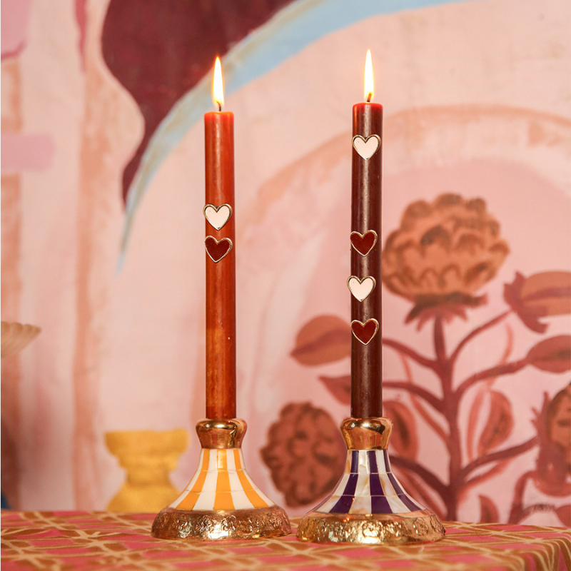 Pyar Heart Candle Charm - set van 2