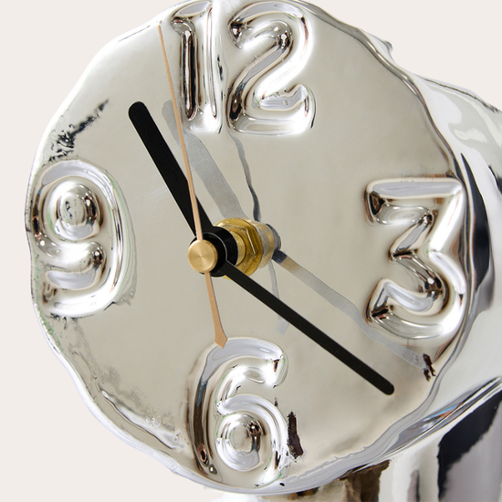 HKliving retro clock chrome