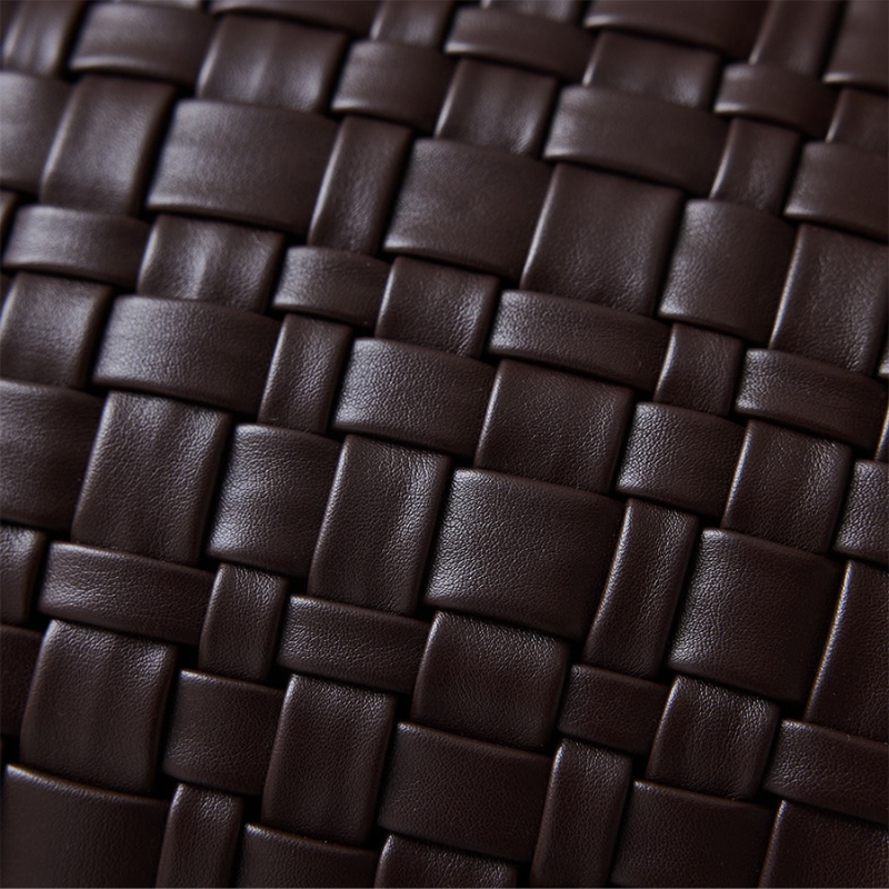 HKliving Woven cushion - chocolate brown