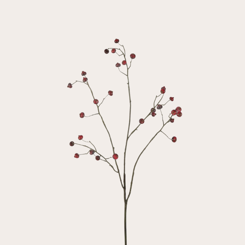 Zijden bloem - Rozenbottel - Bordeaux