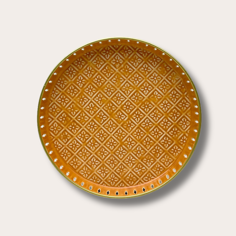 Dienblad Riviera - Terracotta - M - flower