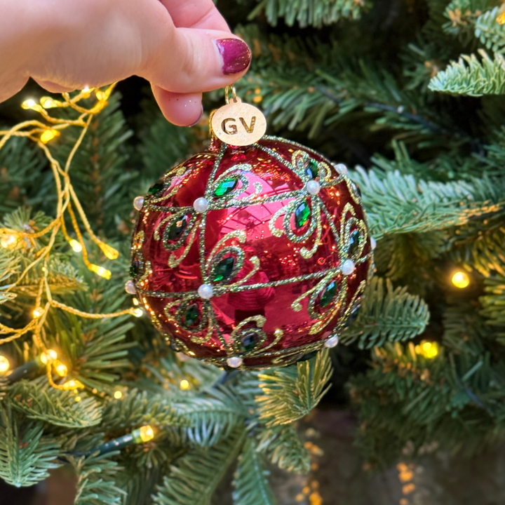 GV - Kerstbal - Daphne - Rood