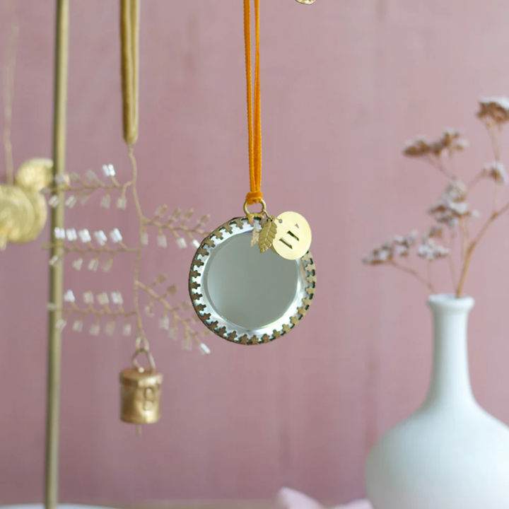 Spiegeltje livia rond - goud