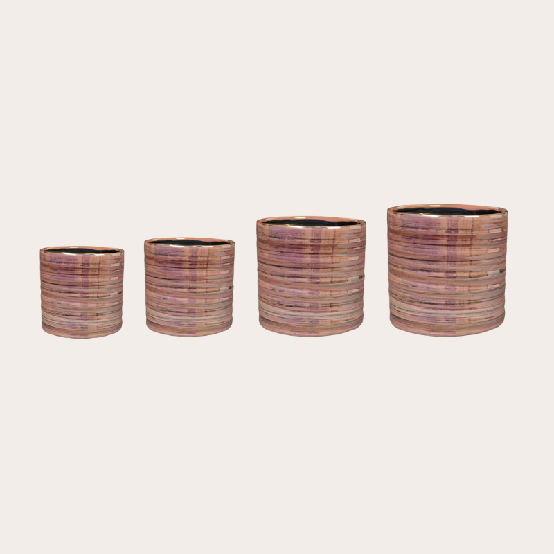 Pot Didi - parelmoer roze XL