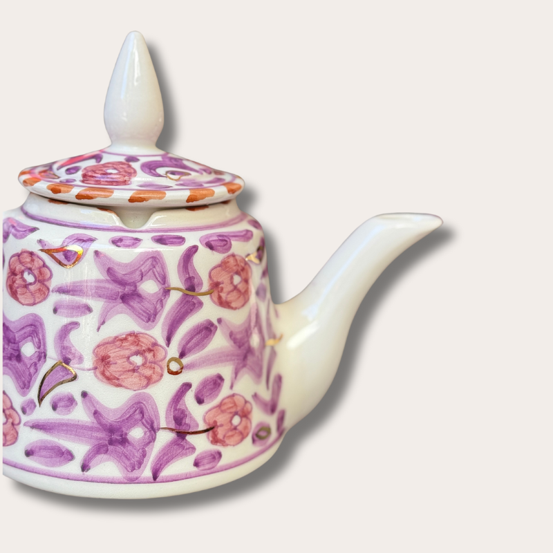 Chabi Chic - thee pot - lila bloemen