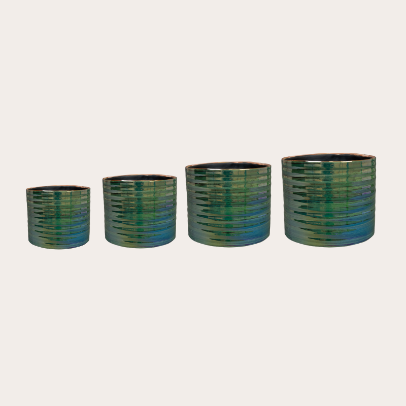 Pot Didi - parelmoer groen - XL