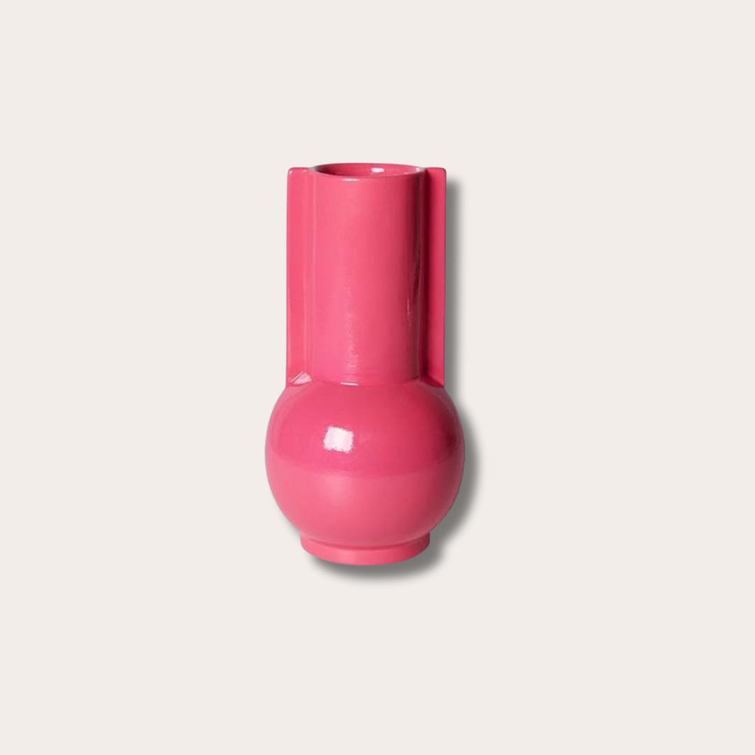 HKliving - ceramic vase - hot pink