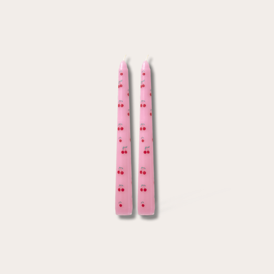 Kaarsen cherry - set van 2