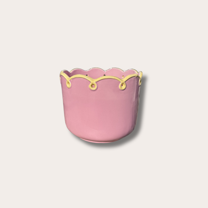Pot ruffle - Roze/geel