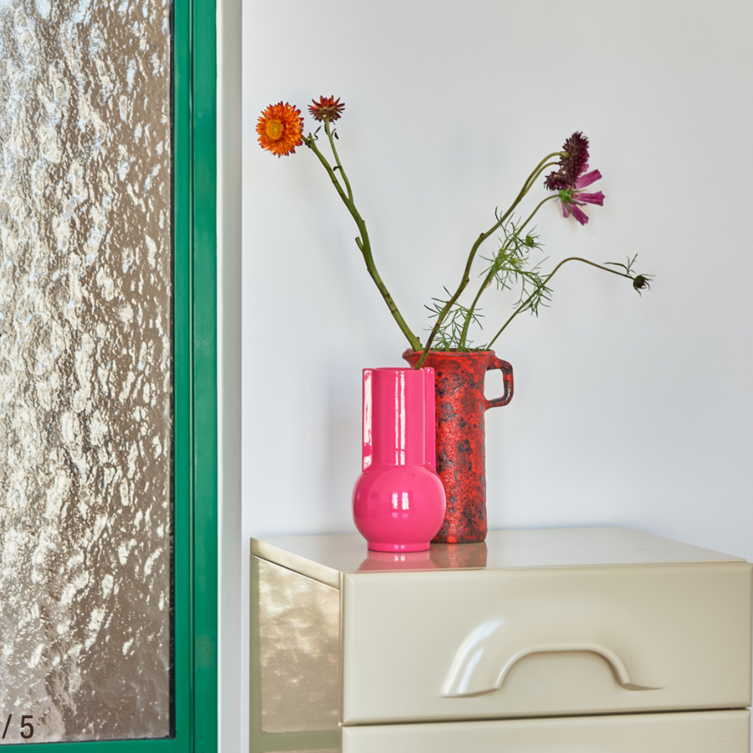 HKliving - ceramic vase - hot pink