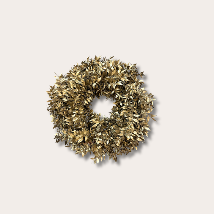 Krans - Ruscus - Goud - L