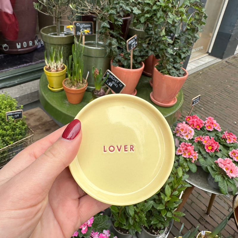 Plate - Lover - Geel