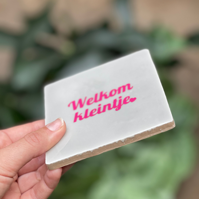 Tegeltje - Welkom kleintje
