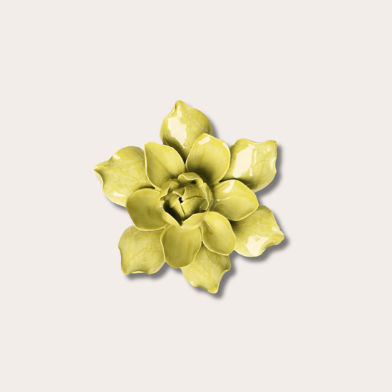 Keramieken bloem - Akelei - Pistache