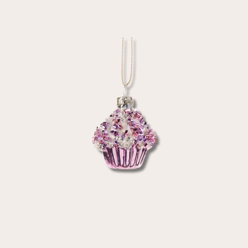 Ornament - Cupcake paars